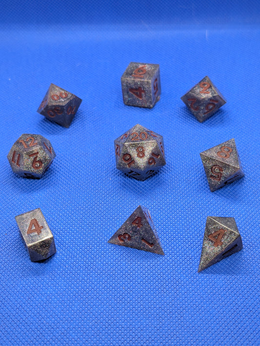 Multicolour mica powder set inc. shard and gem d4